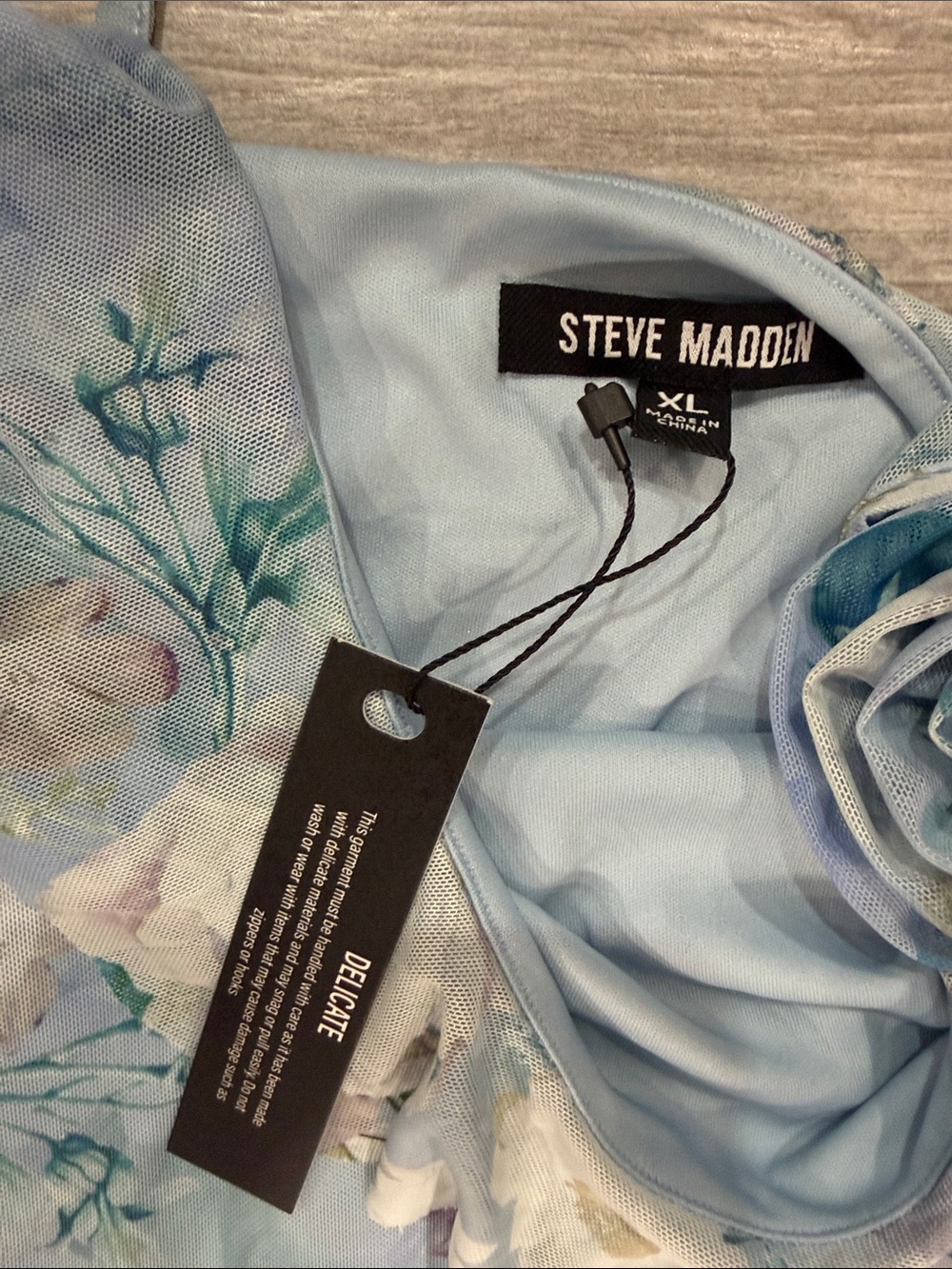 Steve Madden Asymmetric Blue Dress size XL - Picture 3 of 6